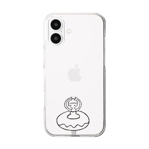 ドーナツチュチュのしょこれーと Clear Smartphone Case