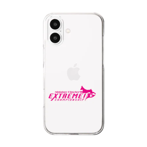 エクストリーム×ミニチュアピンシャー Clear Smartphone Case