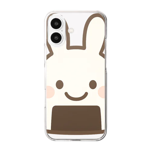 おにぎりうさぎ Clear Smartphone Case