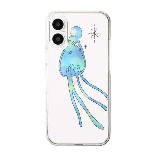 キラキラクラゲちゃん Clear Smartphone Case