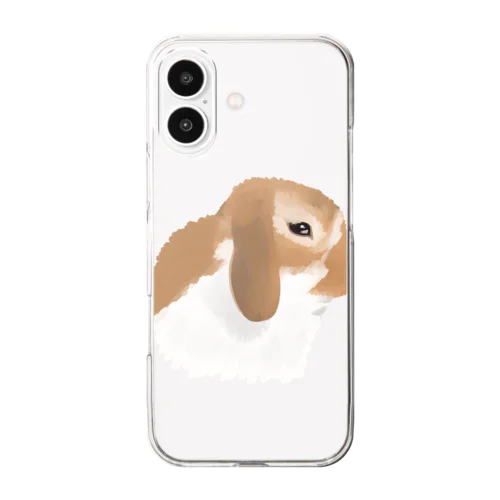 横顔湊 Clear Smartphone Case