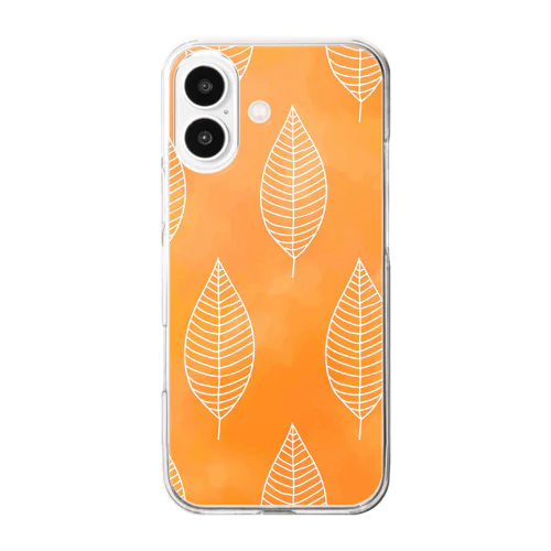 秋の紅葉スマホケース Clear Smartphone Case