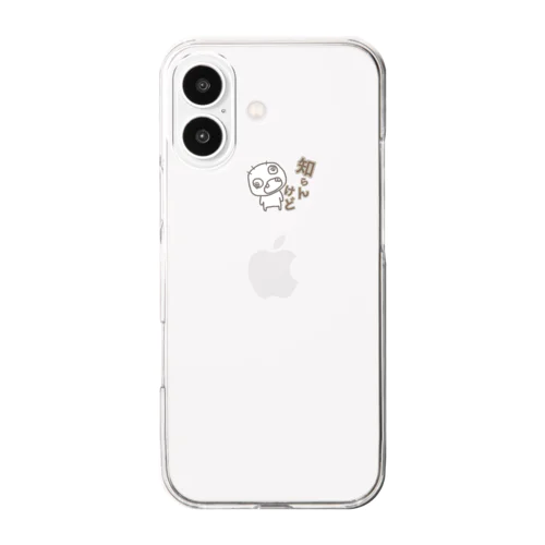 知らんけど Clear Smartphone Case