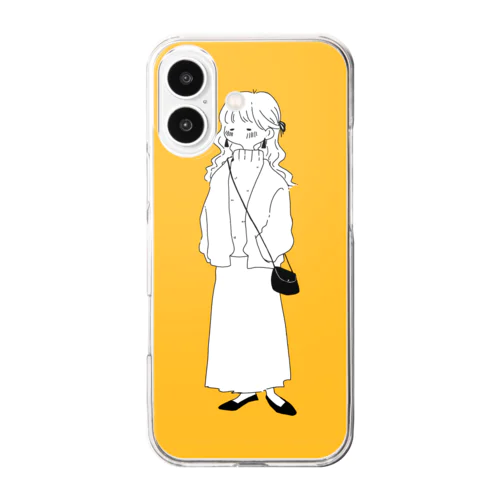 待ち人 Clear Smartphone Case