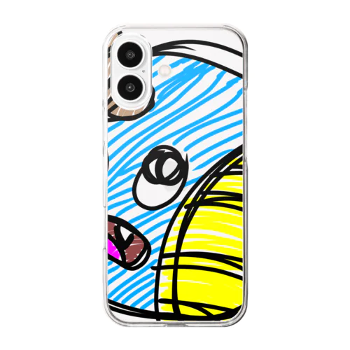 アオオニ Clear Smartphone Case