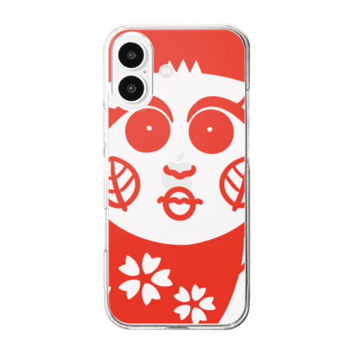 だるまちゃん Clear Smartphone Case