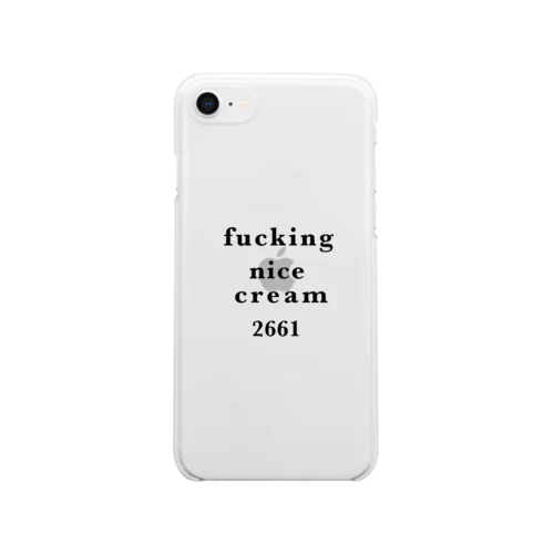 Text Logo Clear Smartphone Case