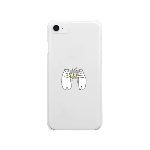 白熊のシロさん Clear Smartphone Case