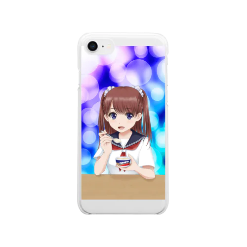 バニラアイス（青） Clear Smartphone Case