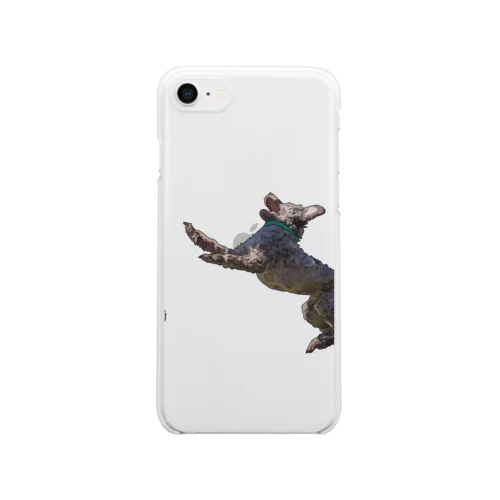 ジャンプワンコ Clear Smartphone Case