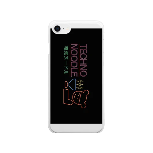 TECHNO NOODLE(case) Clear Smartphone Case
