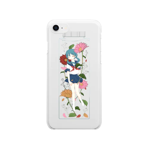 ハーバリウム少女 〈ガーベラ〉 Clear Smartphone Case