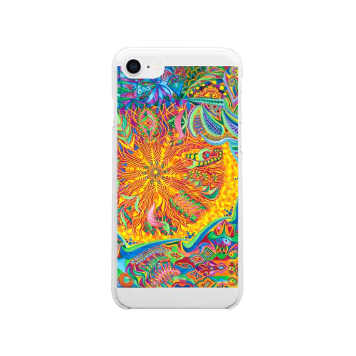 毒草(水彩画,カラフル,サイケデリック) Clear Smartphone Case