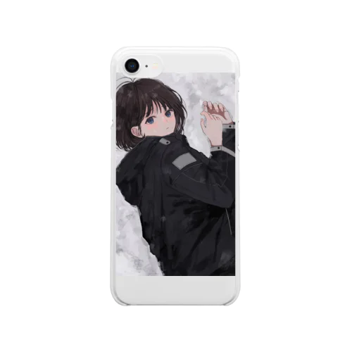 熱をさまして Clear Smartphone Case