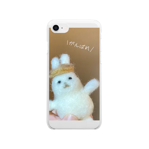 がんばれうさぎ Clear Smartphone Case