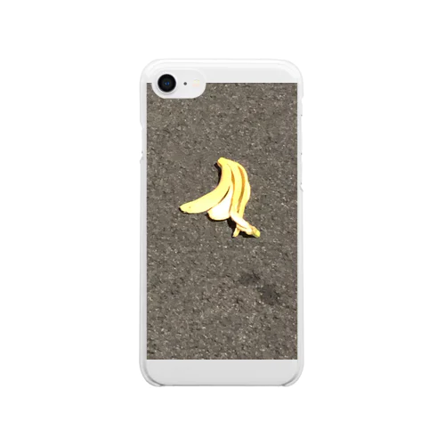 地に足つけるバナナ Clear Smartphone Case