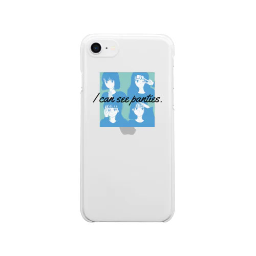 イケてるジェスチャーをする彼女たち Clear Smartphone Case