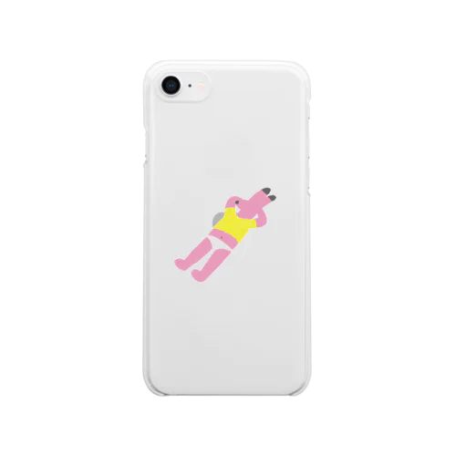 パンツでくつろぐみホちゃん Clear Smartphone Case