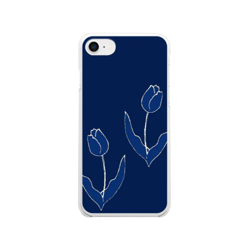 藍tulip Clear Smartphone Case