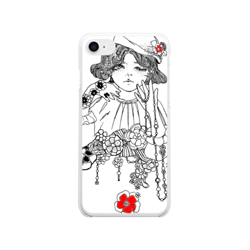 レトロちゃん Clear Smartphone Case