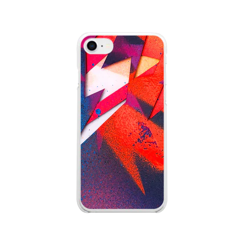Invisiblecolors_Stencil_Orange Clear Smartphone Case