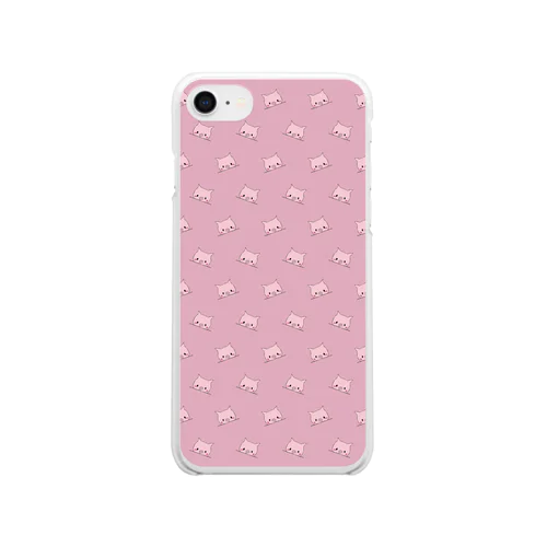 あいぼうのぶたくん Clear Smartphone Case