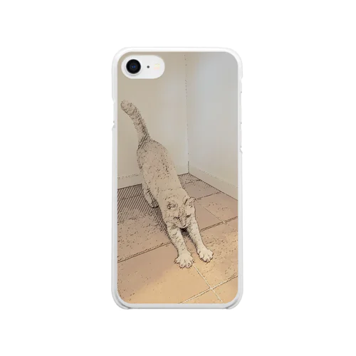 ねこのみかん Clear Smartphone Case