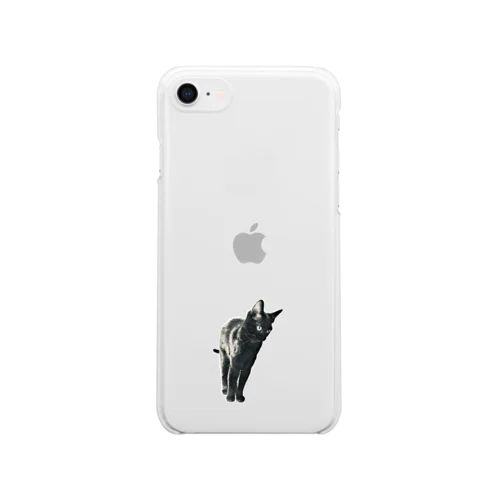 リアル黒猫1 Clear Smartphone Case