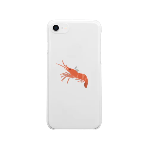 シンプル えび Clear Smartphone Case