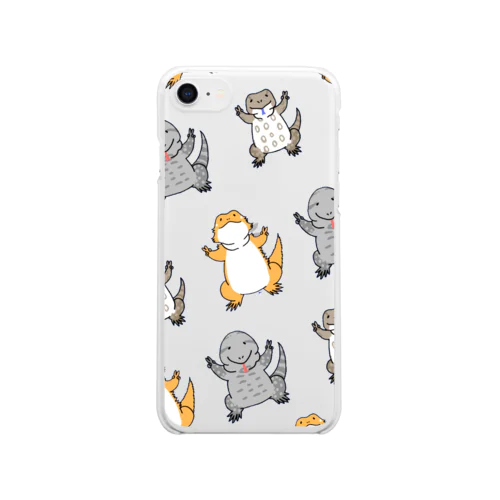 ガブちゃんと愉快な仲間たち Clear Smartphone Case