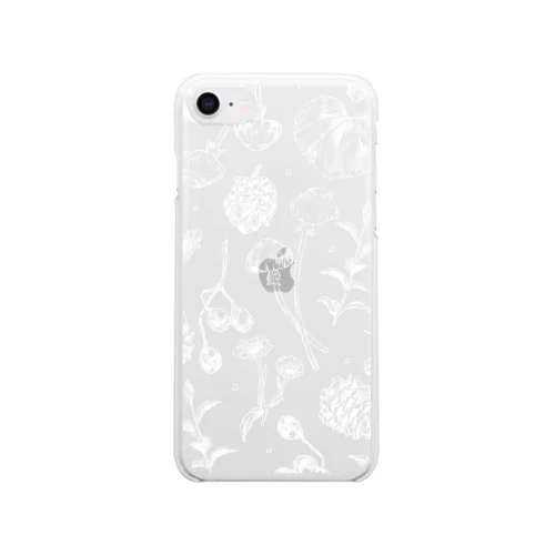 散歩道の宝物【白】 Clear Smartphone Case