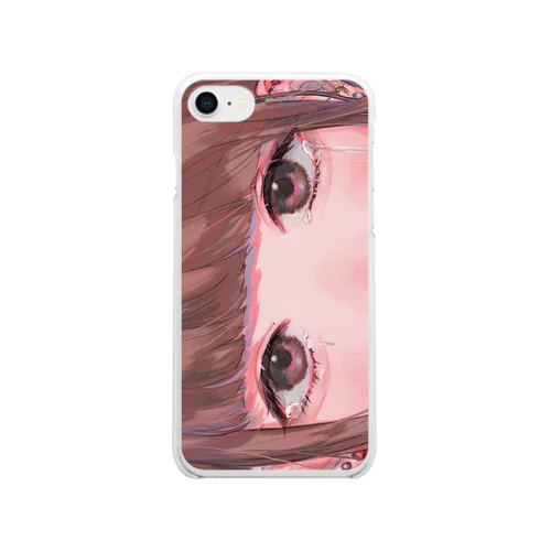緊急事態ちゃん/ピンク Clear Smartphone Case