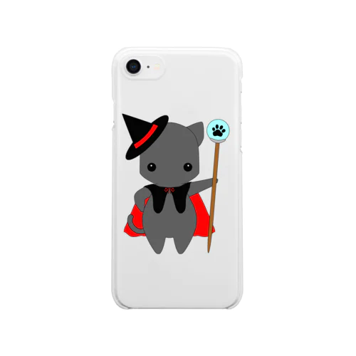 ねこの魔法使い Clear Smartphone Case