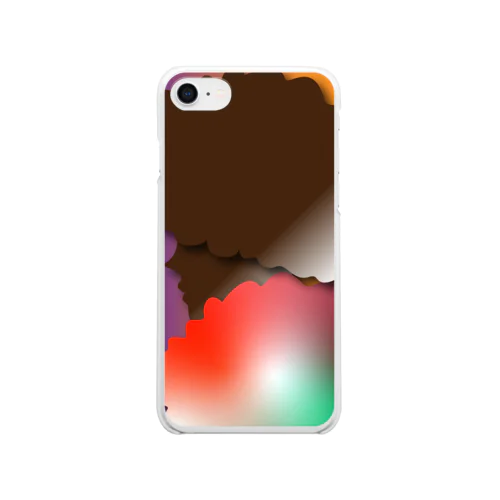 アフロレディー Clear Smartphone Case