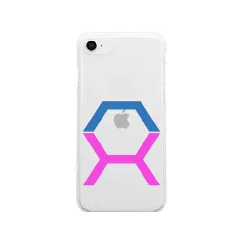 シンプルスクエア Clear Smartphone Case