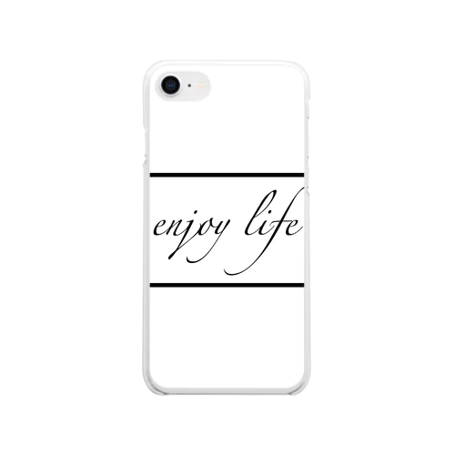 enjoy Life 矢印ボード風 Clear Smartphone Case