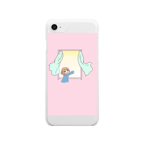 お天気おはよう Clear Smartphone Case