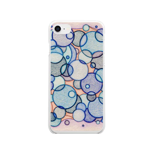 あおのまるたち Clear Smartphone Case