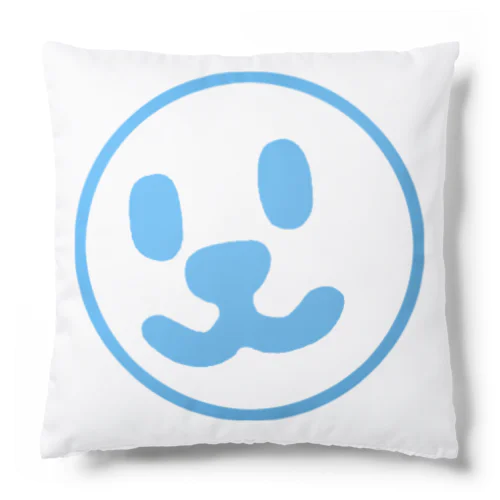 Smile Face Blue Line Cushion