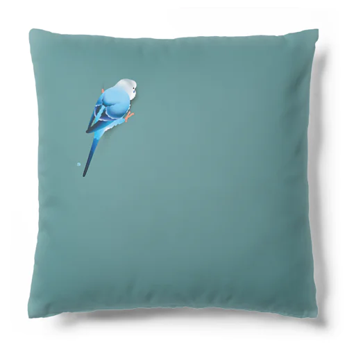 両面インコ グリーン Cushion