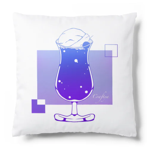 くりぃむそぉだ(ブルー) Cushion