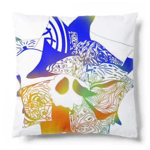 薔薇（カラフル） Cushion
