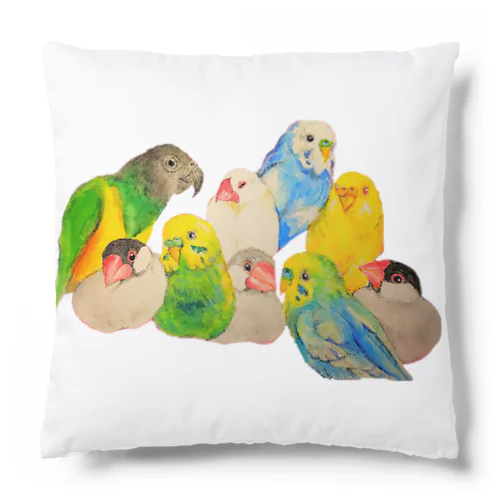 だいすき仲良し鳥さんズ Cushion