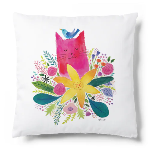 ハルとソラ Halu & Sola 「Blooming flower」 Cushion