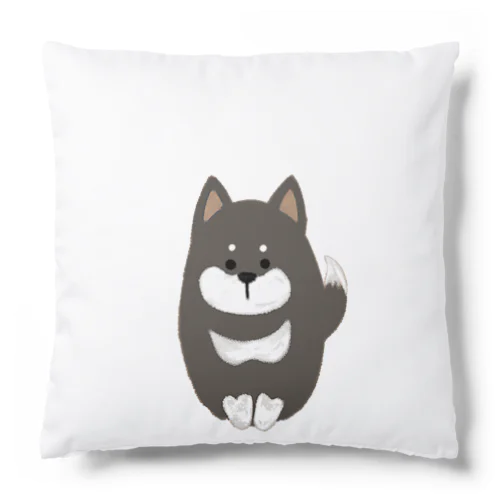 まろまゆ黒柴 Cushion