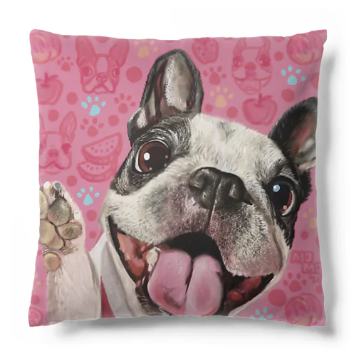 🥰パッピーハッピースマイル百汰ちゃん🥰（ボストンテリア） Cushion