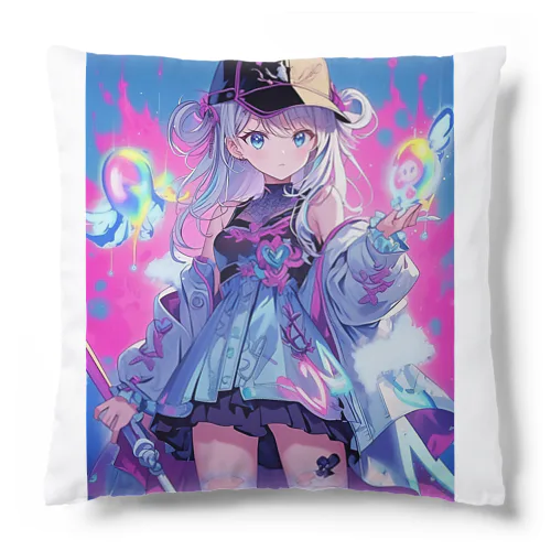 ストリートアイスレインボーガール Cushion