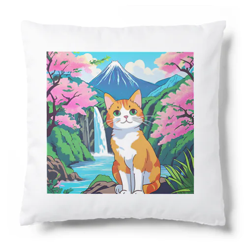 日本を旅する猫 Cushion