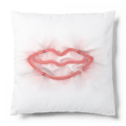 唇のネオンサイン Cushion