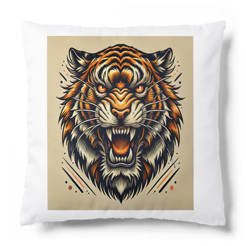 Roaring Tiger - 荒ぶる虎の咆哮 Cushion
